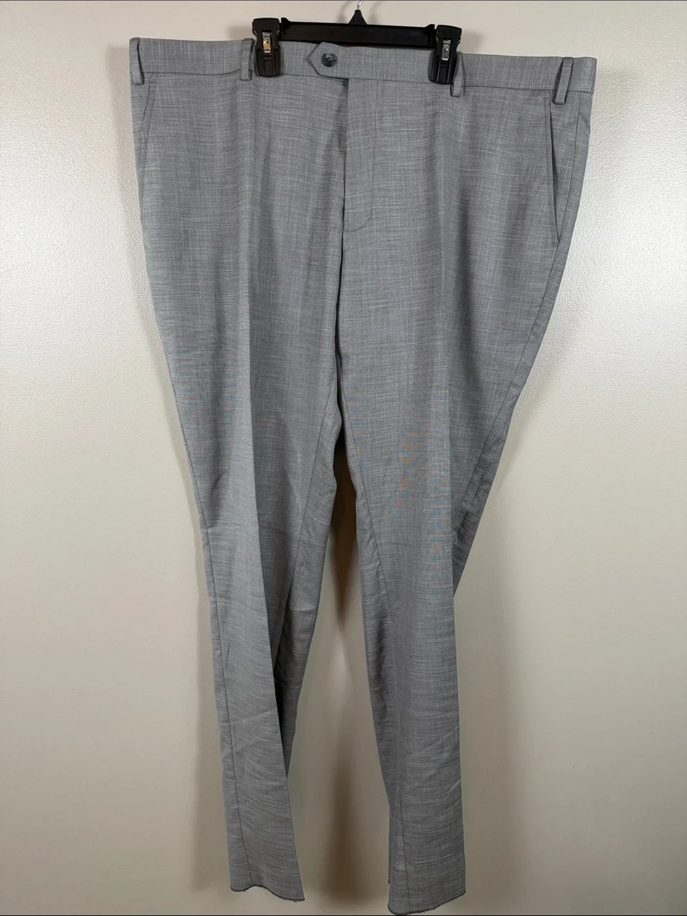 Renoir Light Gray Slim Fit Dress Pants